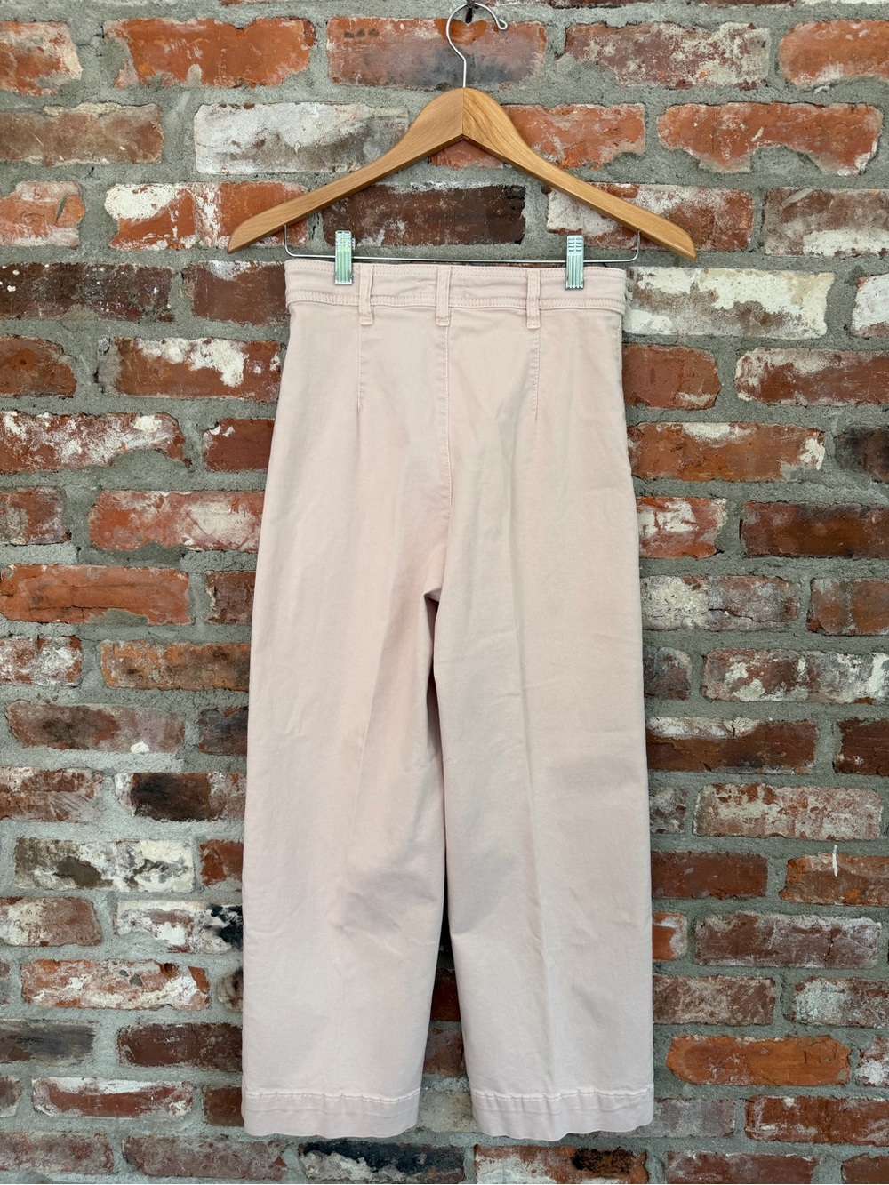 Marine Layer Bridget Wide Leg Crop Pants‎ Peach Whip Size 4 - Picture 4 of 9